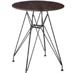 ΤΡΑΠΕΖΙ TOLIX T ΜΕΤΑΛΛΙΚΟ Φ60 VERZALIT SLIM WENGE