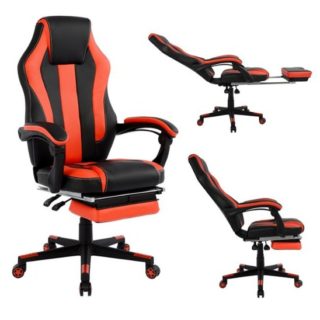 ΠΟΛΥΘΡΟΝΑ ΓΡΑΦΕΙΟΥ GAMING ΚΑΡΕΚΛΑ ΚΟΚΚΙΝΗ ΤΡΟΧΗΛΑΤΗ GF1064