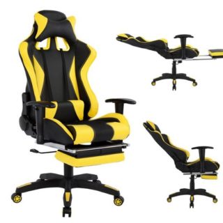 GF1063 ΠΟΛΥΘΡΟΝΑ ΚΑΡΕΚΛΑ ΓΡΑΦΕΙΟΥ RELAX GAMING ΚΙΤΡΙΝΗ
