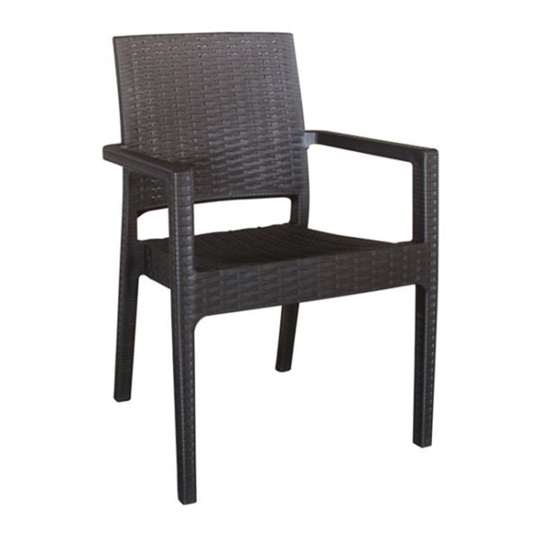 ΕΠΑΓΓΕΛΜΑΤΙΚΗ ΠΟΛΥΘΡΟΝΑ WICKER RATTAN LOOK GRAY N1