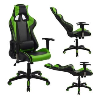 ΠΟΛΥΘΡΟΝΑ ΓΡΑΦΕΙΟΥ GAMING ΚΑΡΕΚΛΑ ΠΡΑΣΙΝΗ ΤΡΟΧΗΛΑΤΗ GF1056
