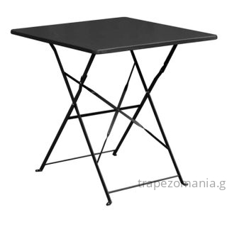 ΤΡΑΠΕΖΙ ΜΕΤΑΛΛΙΚΟ ΑΝΘΡΑΚΙ ΓΚΡΙ ΠΤΥΣΣΟΜΕΝΟ 70Χ70