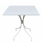 ΤΡΑΠΕΖΙ ΜΕΤΑΛΛΙΚΟ ΣΤΑΘΕΡΟ ΛΕΥΚΟ 70Χ70