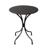 ΤΡΑΠΕΖΙ ΤΡΑΠΕΖΙΑ ΚΑΦΕΝΕΙΟΥ ΜΕΤΑΛΛΙΚΟ ΜΕΤΑΛΛΙΚΑ ΜΑΥΡΟ Φ-60