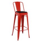 Σκαμπώ BAR TOLIX  ΠΛΑΤΗ RED πατίνα  με μαγνητικό κάθισμα