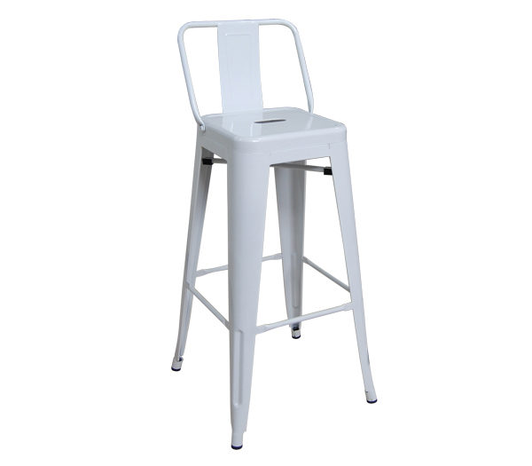Σκαμπώ BAR TOLIX ΠΛΑΤΗ WHITE