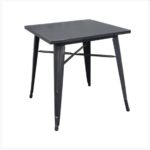 TOLIX ΤΡΑΠΕΖΙ STEEL ANTIQUE BLACK ΜΕΤΑΛΛΙΚΟ 70Χ70
