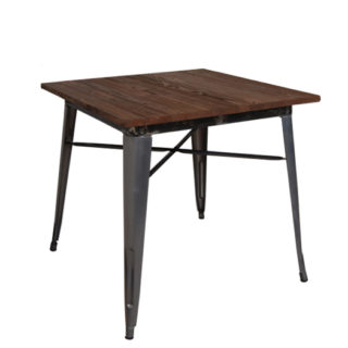 ΤΡΑΠΕΖΙ METAL WOOD 80X80