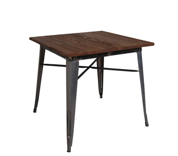 ΤΡΑΠΕΖΙ METAL WOOD 80X80