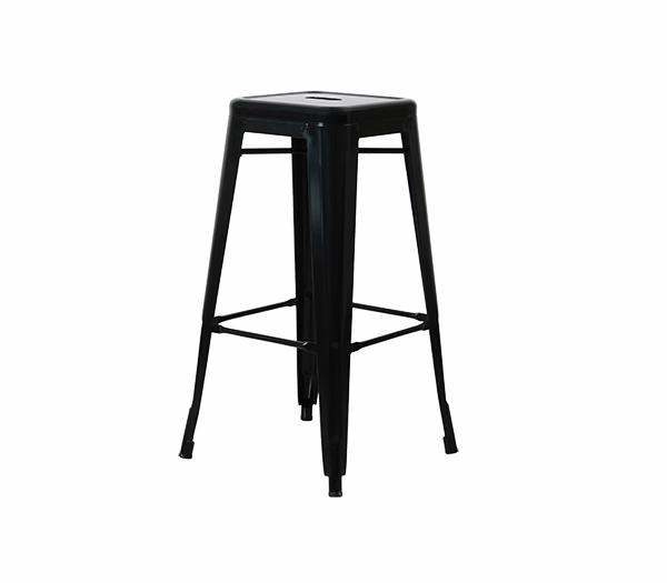 Σκαμπώ BAR TOLIX ΜΑΥΡΟ 67cm