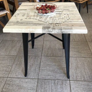 ΤΡΑΠΕΖΙ TOLIX 70Χ70 ΕΠΙΦΑΝΕΙΑ WERZALIT GRAY