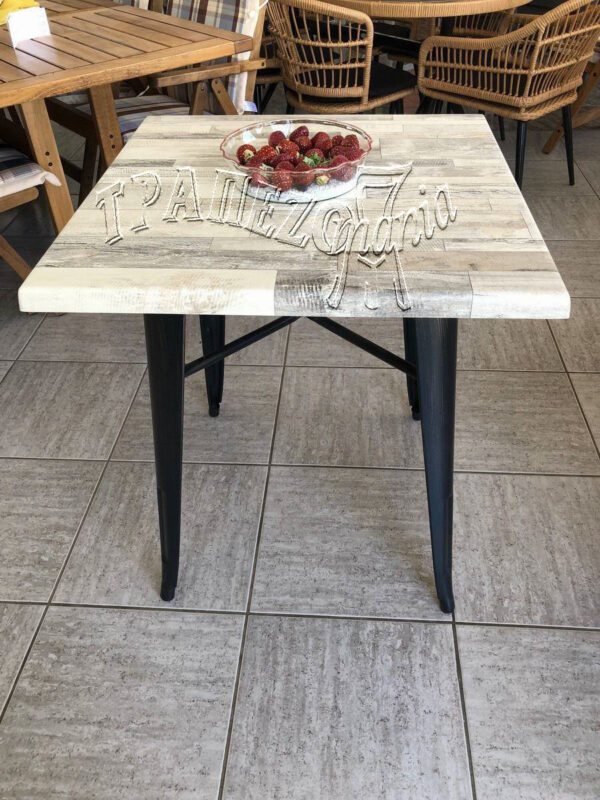 ΤΡΑΠΕΖΙ TOLIX 70Χ70 ΕΠΙΦΑΝΕΙΑ WERZALIT GRAY
