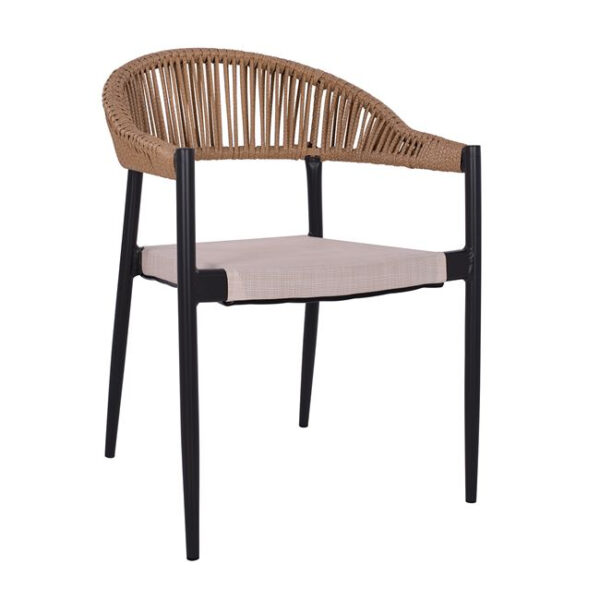WICKER RATTAN ΠΟΛΥΘΡΟΝΑ ΑΛΟΥΜΙΝΙΟΥ RANIA ΦΥΣΙΚΟ ΧΡΩΜΑ ΕΞΩΤΕΡΙΚΟΥ ΧΩΡΟΥ