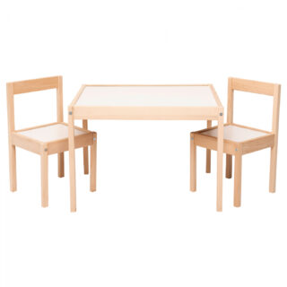 ΠΑΙΔΙΚΟ ΣΕΤ KIDS TABLE ΤΡΑΠΕΖΙ ΜΕ 2 ΚΑΡΕΚΛΑΚΙΑ