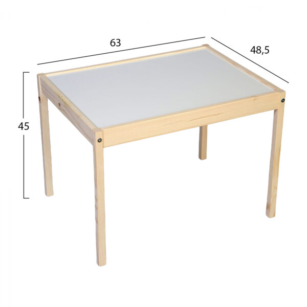 ΠΑΙΔΙΚΟ ΣΕΤ KIDS TABLE ΤΡΑΠΕΖΙ ΜΕ 2 ΚΑΡΕΚΛΑΚΙΑ - Image 3