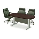 ΕΠΑΓΓΕΛΜΑΤΙΚΟ ΓΡΑΦΕΙΟ ΣΥΝΕΔΡΙΑΣΕΩΝ ΟΒΑΛ ΜΕΤΑΛΛΙΚΗ ΒΑΣΗ 1,80Χ0,90 VEGGE