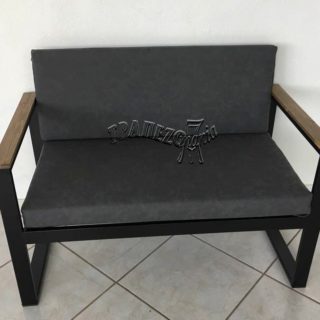 ΜΕΤΑΛΛΙΚΟΣ ΚΑΝΑΠΕΣ ΔΙΘΕΣΙΟΣ ΕΞΩΤΕΡΙΚΟΥ ΧΩΡΟΥ ΜΕ ΞΥΛΙΝΑ ΜΠΡΑΤΣΑ ΚΑΙ ΜΑΞΙΛΑΡΙΑ