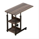 ΤΡΑΠΕΖΙ ΤΡΑΠΕΖΑΚΙ ΒΟΗΘΗΤΙΚΟ ΓΕΝΙΚΗΣ ΧΡΗΣΕΩΣ ΜΑΥΡΟ ΤΡΟΧΗΛΑΤΟ ΜΕ ΡΟΔΑΚΙΑ