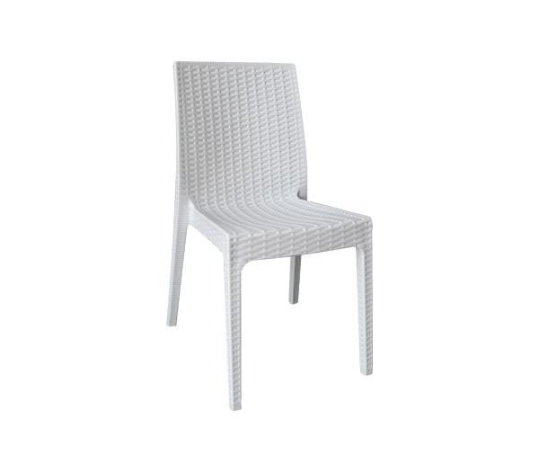 ΕΠΑΓΓΕΛΜΑΤΙΚΗ ΚΑΡΕΚΛΑ WICKER RATTAN LOOK ΛΕΥΚΗ WHITE Ν15