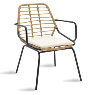 ΜΕΤΑΛΛΙΚΗ ΠΟΛΥΘΡΟΝΑ ΜΕ WICKER ΕΞΩΤΕΡΙΚΟΥ ΧΩΡΟΥ Ν37