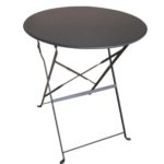 ΤΡΑΠΕΖΙ ΤΡΑΠΕΖΙΑ ΚΑΦΕΝΕΙΟΥ ΜΕΤΑΛΛΙΚΟ ΜΕΤΑΛΛΙΚΑ ΑΝΘΡΑΚΙ ΓΚΡΙ ΠΤΥΣΣΟΜΕΝΟ Φ-70