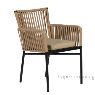 ΠΟΛΥΘΡΟΝΑ ΑΛΟΥΜΙΝΙΟΥ S5 ΜΠΕΖ ΜΟΚΑ WICKER RATTAN ΝΕΑ