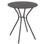 ΤΡΑΠΕΖΙ ΤΡΑΠΕΖΑΚΙ ΓΚΡΙ ΚΑΦΕΝΕΙΟΥ ΜΕΤΑΛΛΙΚΟ Φ-60