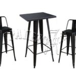 ΣΤΑΝΤ ΜΠΑΡ ΣΕΤ STANT BAR SET ΤΡΑΠΕΖΙ ΨΗΛΟ ΜΕ 2 ΣΚΑΜΠΩ