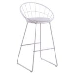 ΣΚΑΜΠΩ ΝΗΣΙΔΑΣ ΚΟΥΖΙΝΑΣ KROUN ΜΕΤΑΛΛΙΚΟ ΛΕΥΚΟ ME ΠΛΑΤΗ ΚΑΘΙΣΜΑ ΥΨΟΣ 65CM