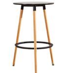 ΤΡΑΠΕΖΙ ΣΤΑΝΤ ΨΗΛΟ BAR STANT VALLIA ΜΑΥΡΟ Φ60 ΝΕΟ