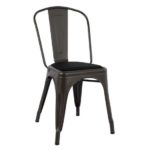 ΚΑΡΕΚΛΑ TOLIX ΜΑΥΡΗ MATTE ΚΑΘΙΣΜΑ PU ΜΑΥΡΟ ΤΕΧΝΟΔΕΡΜΑ