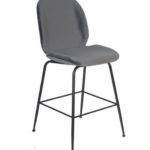 ΣΚΑΜΠΩ ΜΠΑΡ ΝΗΣΙΔΑΣ ΠΑΣΟΥ ΚΟΥΖΙΝΑΣ ΜΕ ΠΛΑΤΗ FANKY ΒΕΛΟΥΔΟ ΓΚΡΙ ΚΑΘΙΣΜΑ ΥΨΟΣ 65cm