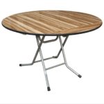 ΜΕΤΑΛΛΙΚΟ ΤΡΑΠΕΖΙ ΠΤΥΣΣΟΜΕΝΟ ΡΟΤΟΝΤΑ Φ1,10 LOOK WOOD