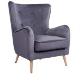 ΜΠΕΡΖΕΡΑ ΣΑΛΟΝΙΟΥ ANITA ΒΕΛΟΥΔΟ ΓΚΡΙ ΧΡΩΜΑ ΒΕΛΟΥΔΙΝΗ