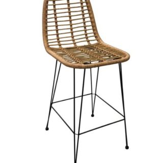 ΜΕΤΑΛΛΙΚΟ ΣΚΑΜΠΩ ΜΕ WICKER ΕΞΩΤΕΡΙΚΟΥ ΧΩΡΟΥ W1N