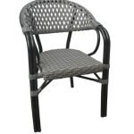 ΠΟΛΥΘΡΟΝΑ ΑΛΟΥΜΙΝΙΟΥ BAMBOO LOOK ΓΚΡΙ WICKER RATTAN