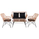 ΣΑΛΟΝΙ ΕΞΩΤΕΡΙΚΟΥ ΧΩΡΟΥ WICKER RATTAN SET BOUZER