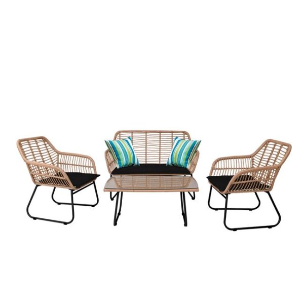 ΣΑΛΟΝΙ ΕΞΩΤΕΡΙΚΟΥ ΧΩΡΟΥ WICKER RATTAN SET MONTREAL