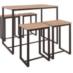 ΣΤΑΝΤ ΜΠΑΡ ΣΕΤ Ν2 STANT BAR ΤΡΑΠΕΖΙ ΜΕ 4 ΣΚΑΜΠΩ