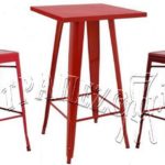 ΜΠΑΡ ΣΤΑΝΤ TOLIX ΕΞΩΤΕΡΙΚΟΥ ΧΩΡΟΥ ΜΕ ΣΚΑΜΠΩ ΚΟΚΚΙΝΟ ΣΕΤ