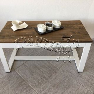 ΤΡΑΠΕΖΙ ΤΡΑΠΕΖΑΚΙ ΧΑΜΗΛΟ ΜΕΤΑΛΛΙΚΟ ΜΕ ΞΥΛΟ ΕΞΩΤΕΡΙΚΟΥ ΧΩΡΟΥ