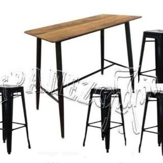 ΣΤΑΝΤ ΜΠΑΡ TOLIX EKO ΣΕΤ STANT BAR ΤΡΑΠΕΖΙ ΜΕ 4 ΣΚΑΜΠΩ