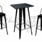 ΣΤΑΝΤ ΜΠΑΡ ΣΕΤ STANT BAR SET ΤΡΑΠΕΖΙ ΨΗΛΟ ΜΕ 4 ΣΚΑΜΠΩ