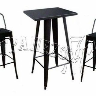 ΣΤΑΝΤ ΜΠΑΡ ΣΕΤ STANT BAR SET ΤΡΑΠΕΖΙ ΨΗΛΟ ΜΕ 4 ΣΚΑΜΠΩ