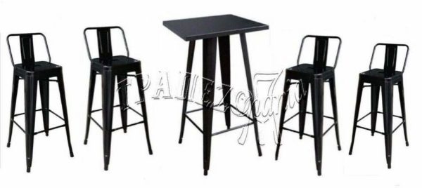 ΣΤΑΝΤ ΜΠΑΡ ΣΕΤ STANT BAR SET ΤΡΑΠΕΖΙ ΨΗΛΟ ΜΕ 4 ΣΚΑΜΠΩ