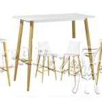 ΤΡΑΠΕΖΙ ΜΠΑΡ ΕΞΩΤΕΡΙΚΟΥ ΧΩΡΟΥ STANT BAR SET 4 ΣΚΑΜΠΩ