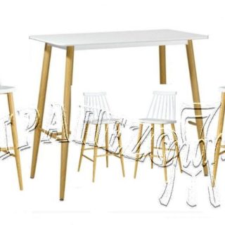 ΤΡΑΠΕΖΙ ΜΠΑΡ ΕΞΩΤΕΡΙΚΟΥ ΧΩΡΟΥ STANT BAR SET 4 ΣΚΑΜΠΩ