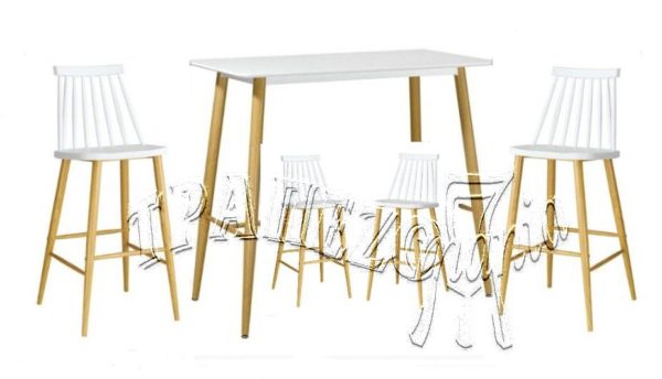 ΤΡΑΠΕΖΙ ΜΠΑΡ ΕΞΩΤΕΡΙΚΟΥ ΧΩΡΟΥ STANT BAR SET 4 ΣΚΑΜΠΩ
