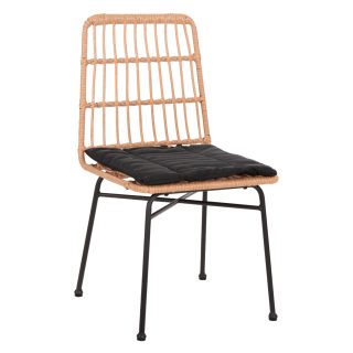 ΜΕΤΑΛΛΙΚΗ ΚΑΡΕΚΛΑ ΕΞΩΤΕΡΙΚΟΥ ΧΩΡΟΥ ΠΛΕΚΤΗ WICKER Ν35 ΕΚΟ