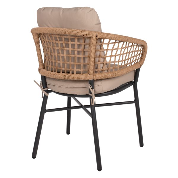 ΠΟΛΥΘΡΟΝΑ ΑΛΟΥΜΙΝΙΟΥ WICKER RATTAN ΦΥΣΙΚΟ ΜΠΕΖ ΓΚΡΙ ΧΡΩΜΑ ΕΞΩΤΕΡΙΚΟΥ ΧΩΡΟΥ RASLEY - Image 7